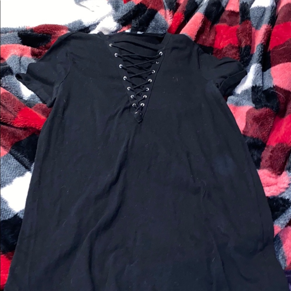Black t-shirt dress